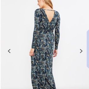 Jessica Simpson Printed Maternity Maxi Dress